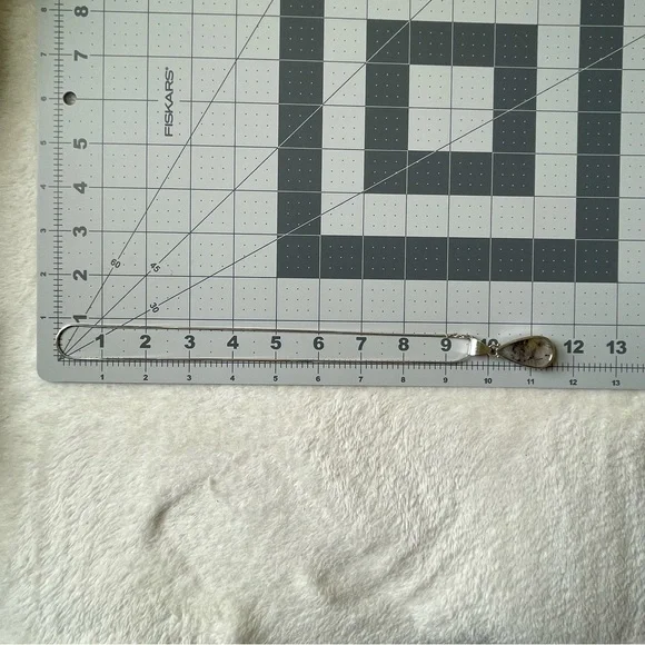 Black Rutilated Quartz Tear Drop Pendant 925 Sterling Silver 19" Necklace Chain - Picture 15 of 15